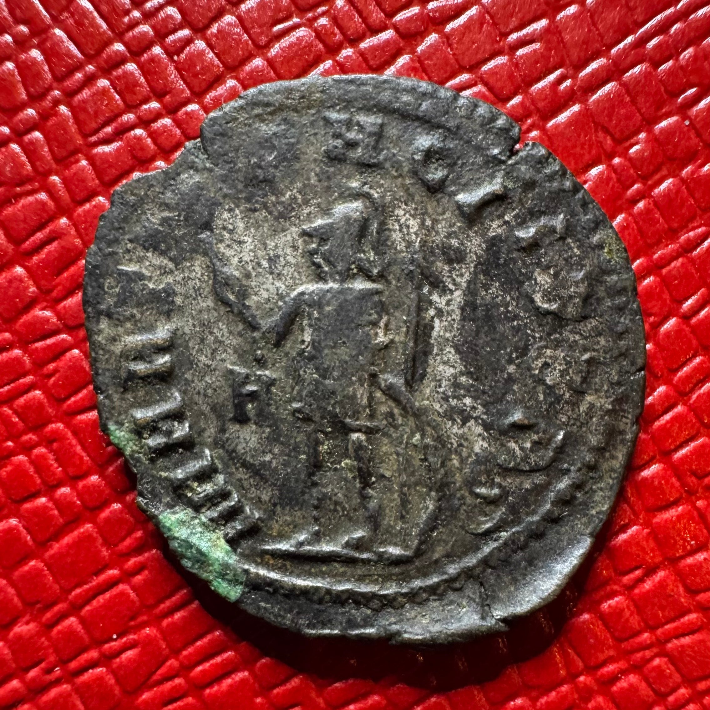 Gallienus Silvered Antoninianus, Mars with Spear and Shield, Rome Mint