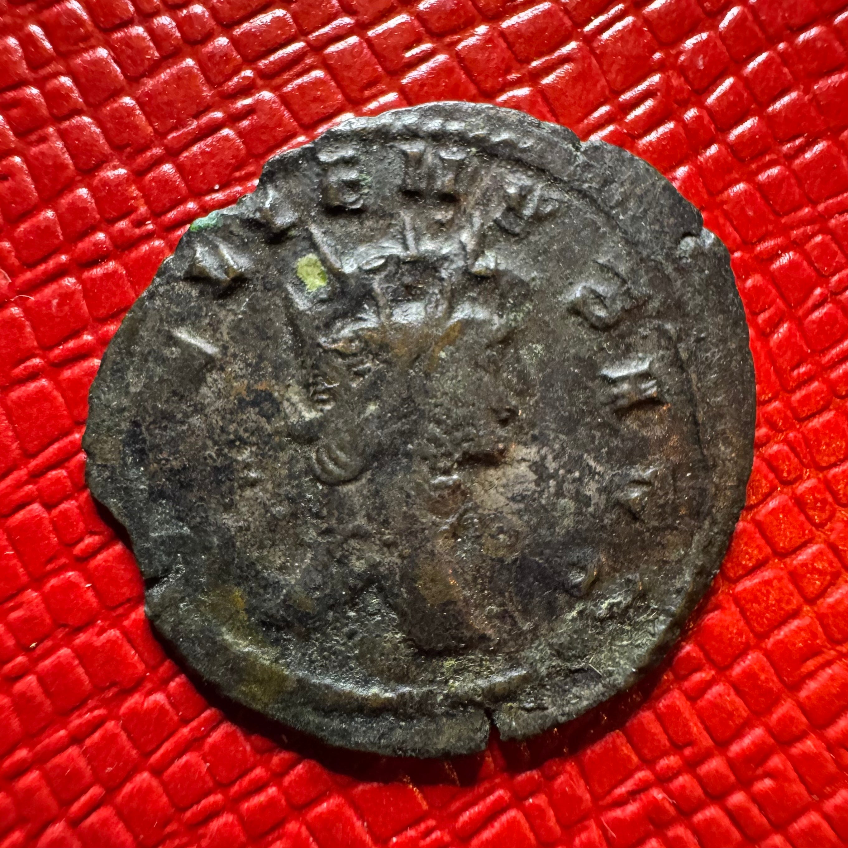 Gallienus Silvered Antoninianus, Mars with Spear and Shield, Rome Mint